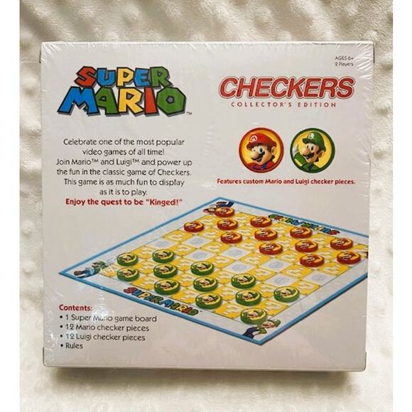 Super Mario Checkers Collector's Edition, NEW, SEALED - Picture 2 of 4